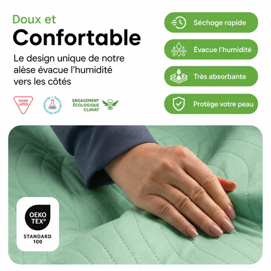 Alèse imperméable lavable - Image 3