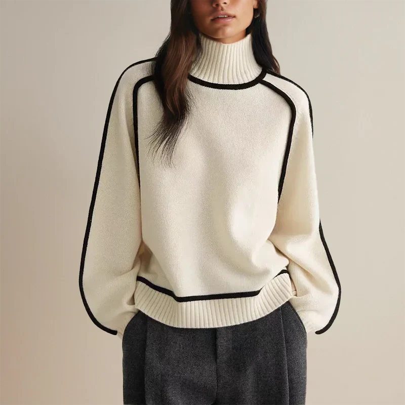Amandine⹠| Pull Chic à Col Roulé - Image 2