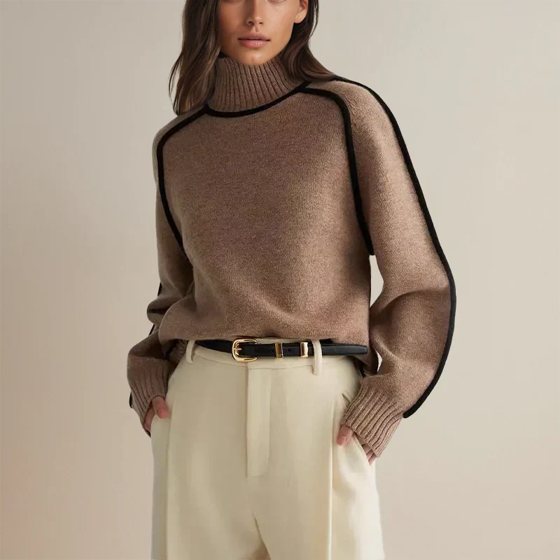 Amandine⹠| Pull Chic à Col Roulé - Image 3