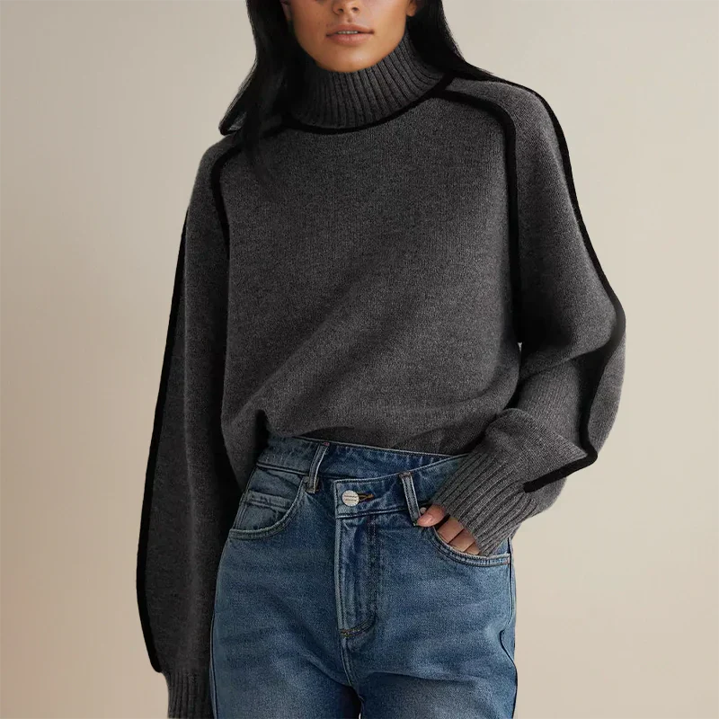 Amandine⹠| Pull Chic à Col Roulé - Image 4