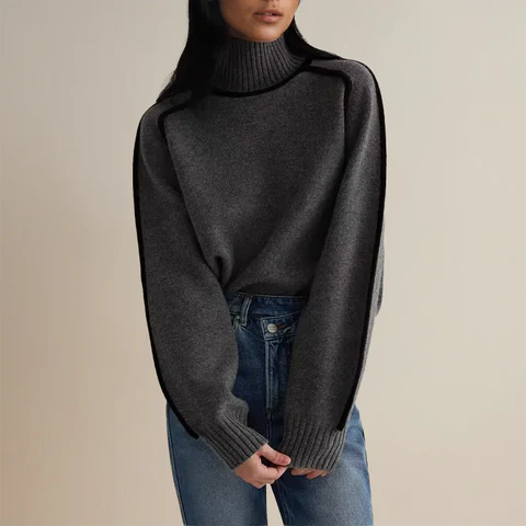 Amandine⹠| Pull Chic à Col Roulé - Image 5