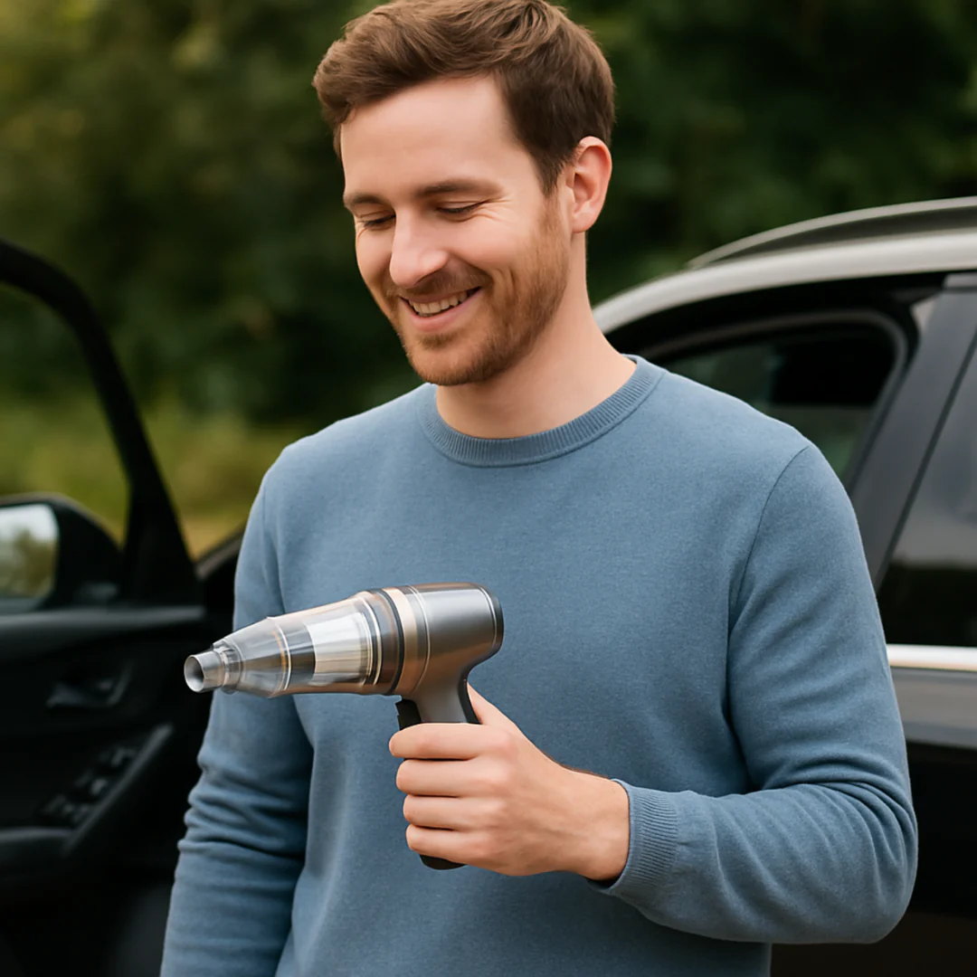 Aspirateur sans fil voiture compact et rechargeable - Image 9