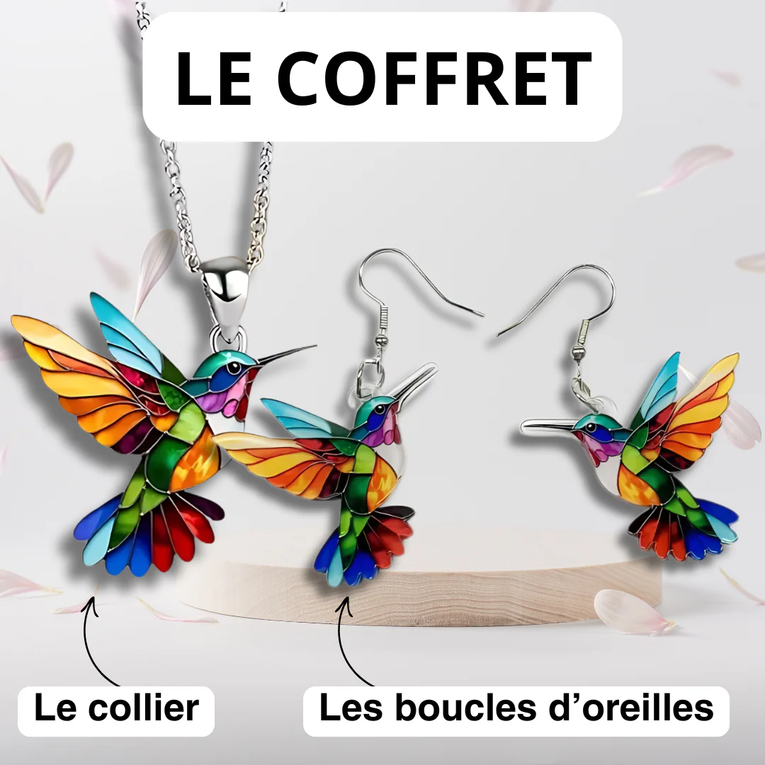 Auréa™ – Le Collier Colibri Élégance - Image 3