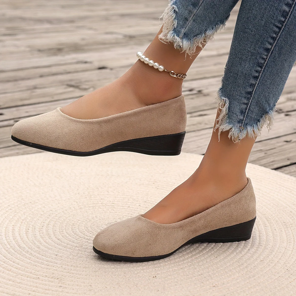 Ballerines confortables à talon compensé - Image 6