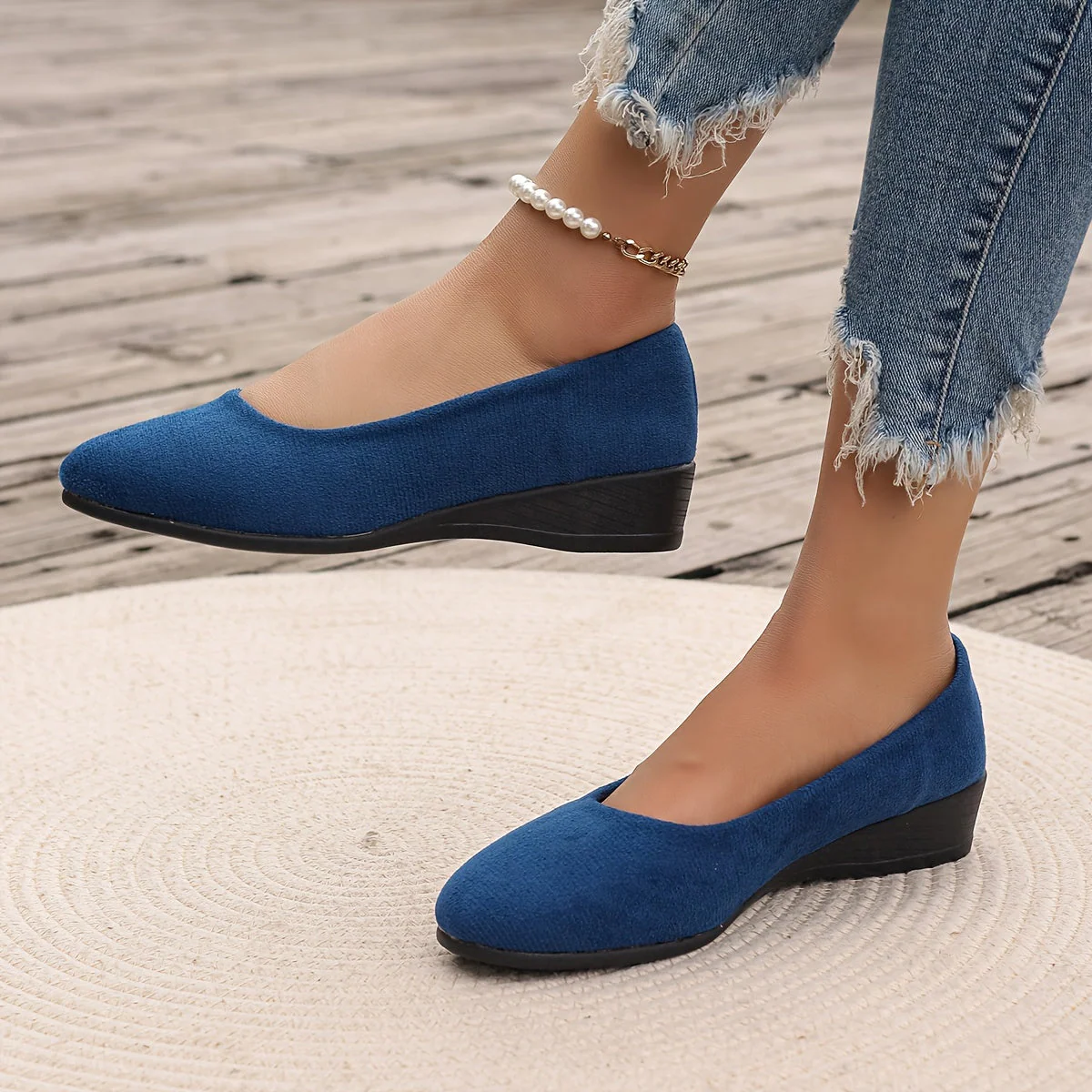 Ballerines confortables à talon compensé - Image 7