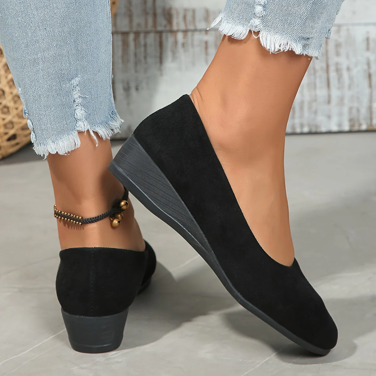 Ballerines confortables à talon compensé - Image 8
