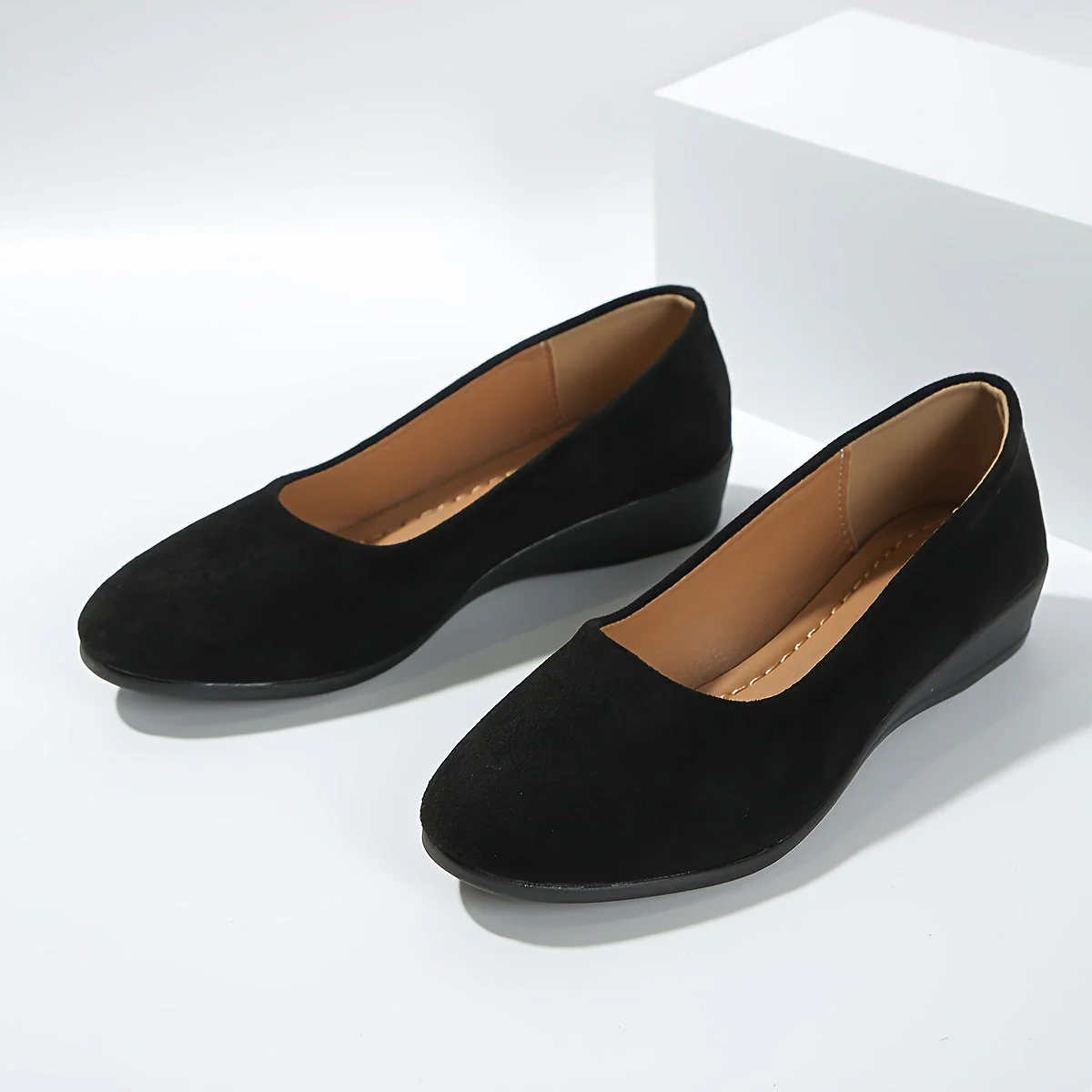 Ballerines confortables à talon compensé - Image 9