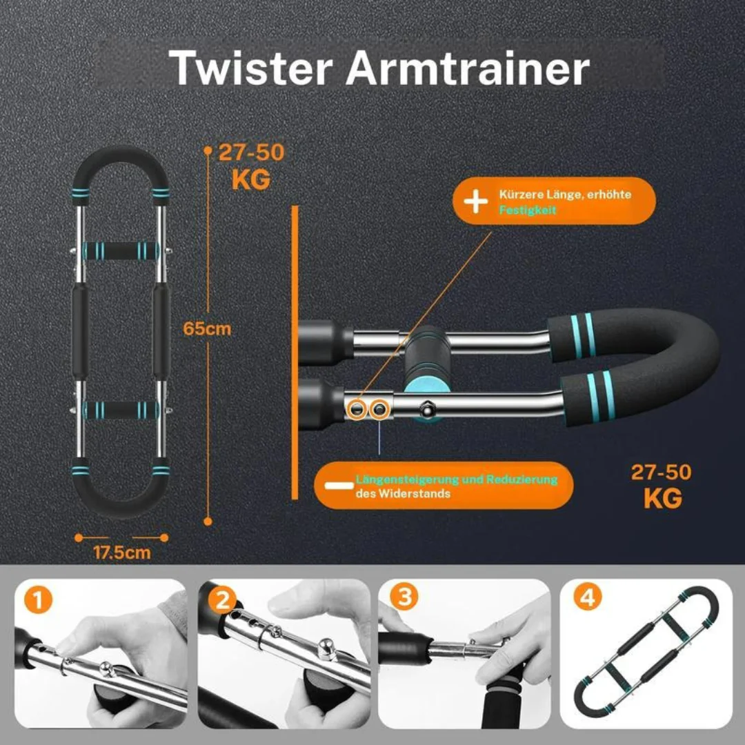 Barre d'Entraînement Ajustable pour Bras et Pectoraux - Image 8