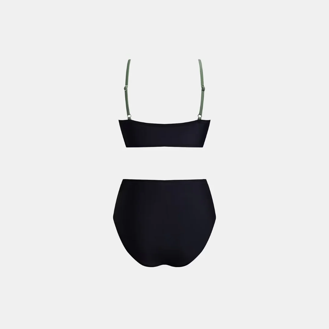 Bikini taille haute eucalyptus - Image 2
