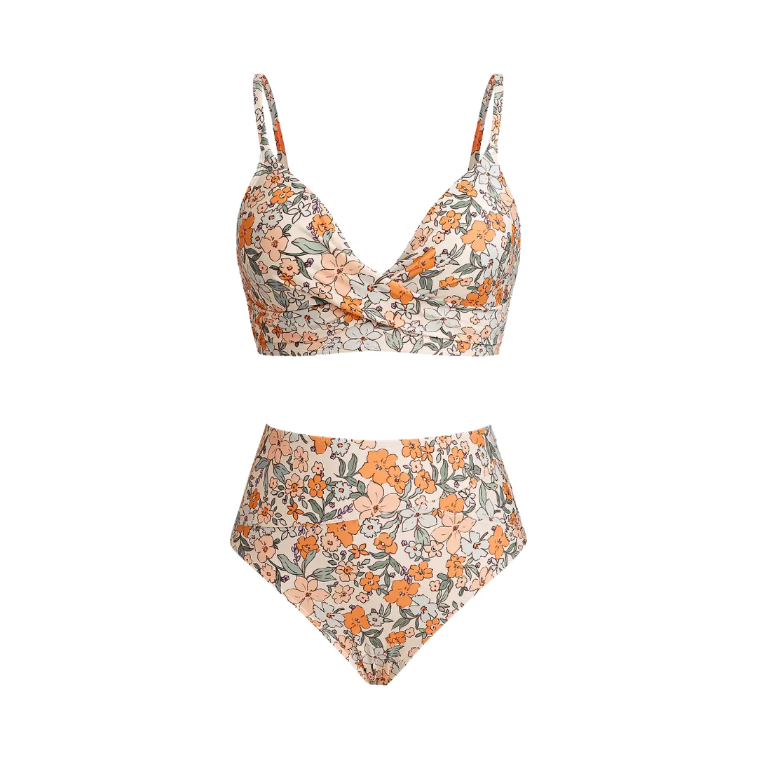 Bikini taille haute eucalyptus - Image 3
