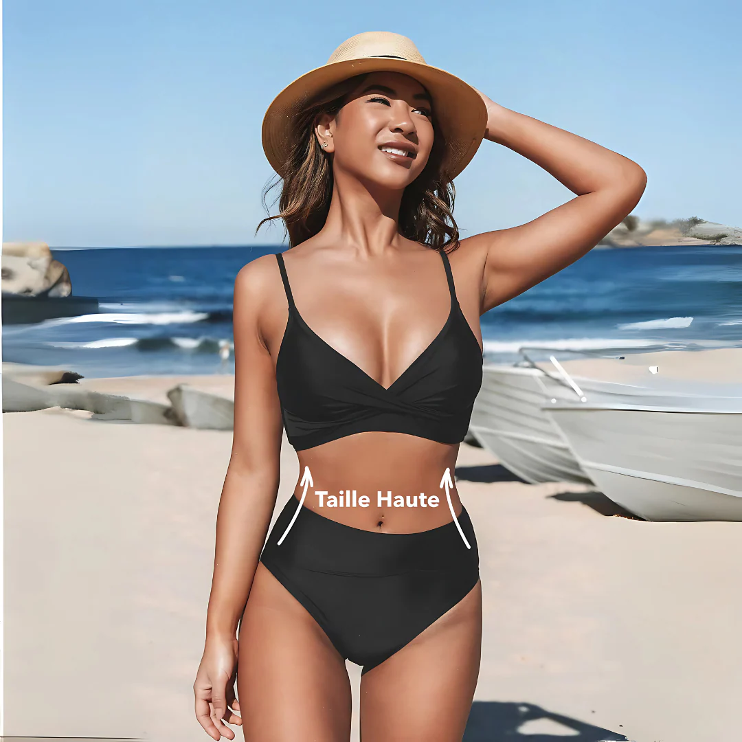 Bikini taille haute eucalyptus - Image 7