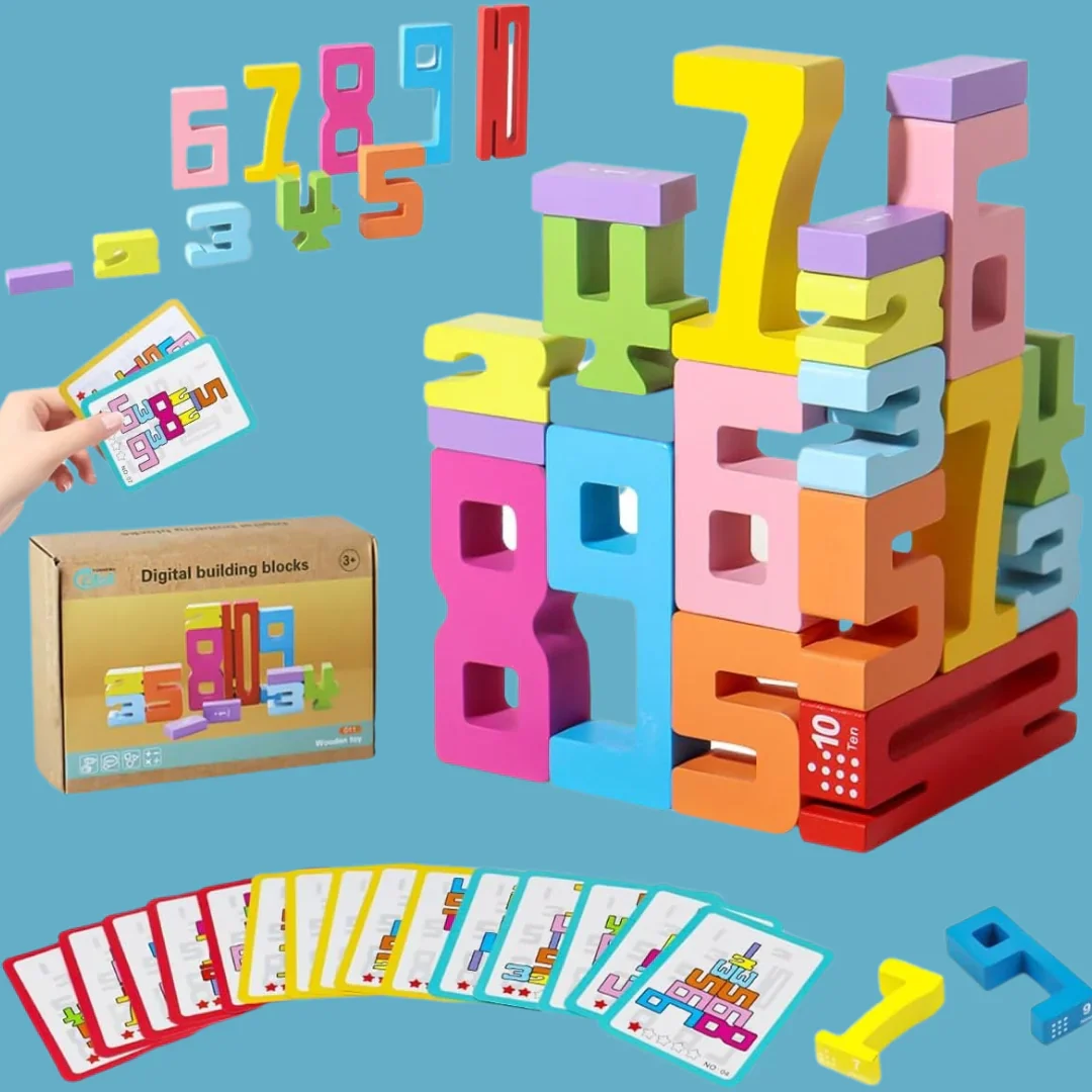 Blocs de Construction en Bois avec Chiffres - Image 10