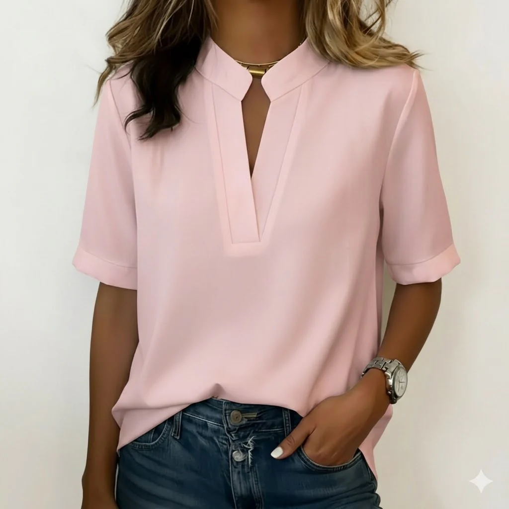 Blouse Élégante à Col Raffiné - Image 4