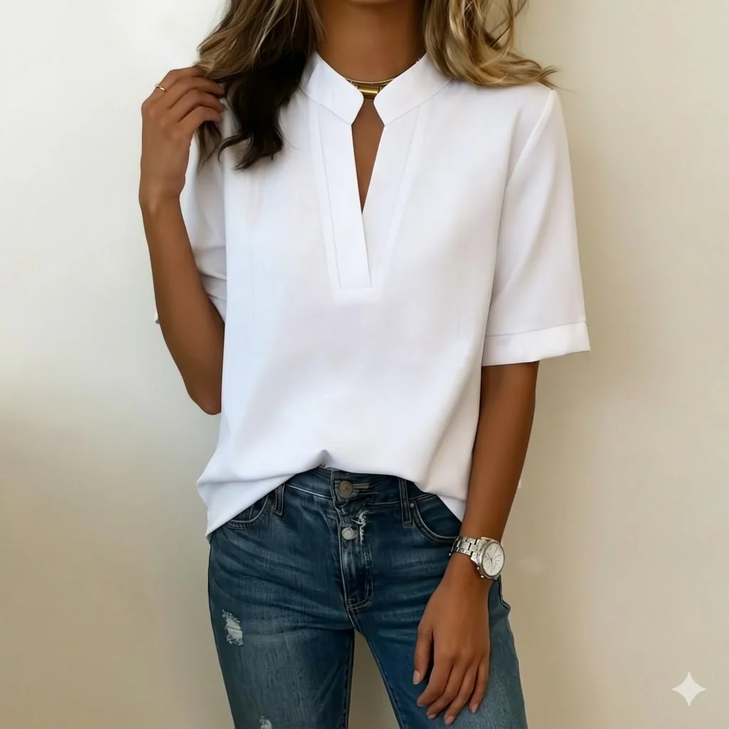 Blouse Élégante à Col Raffiné - Image 7