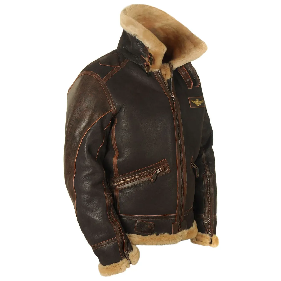 Blouson aviateur classique avec col en fourrure - Image 7