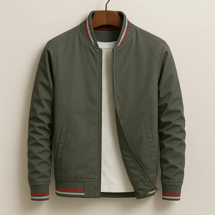 Blouson Bomber Ă Rayures - Image 3