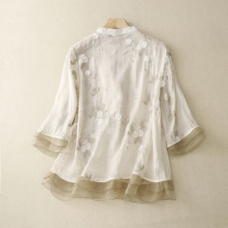Chemisier avec broderie - Image 3