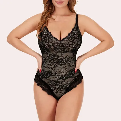 Body gainant en dentelle pour femme