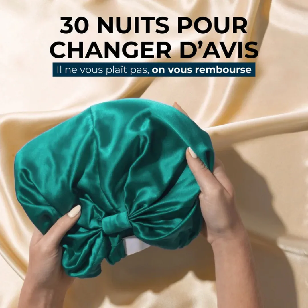 Bonnet de nuit en soie naturelle - Image 13