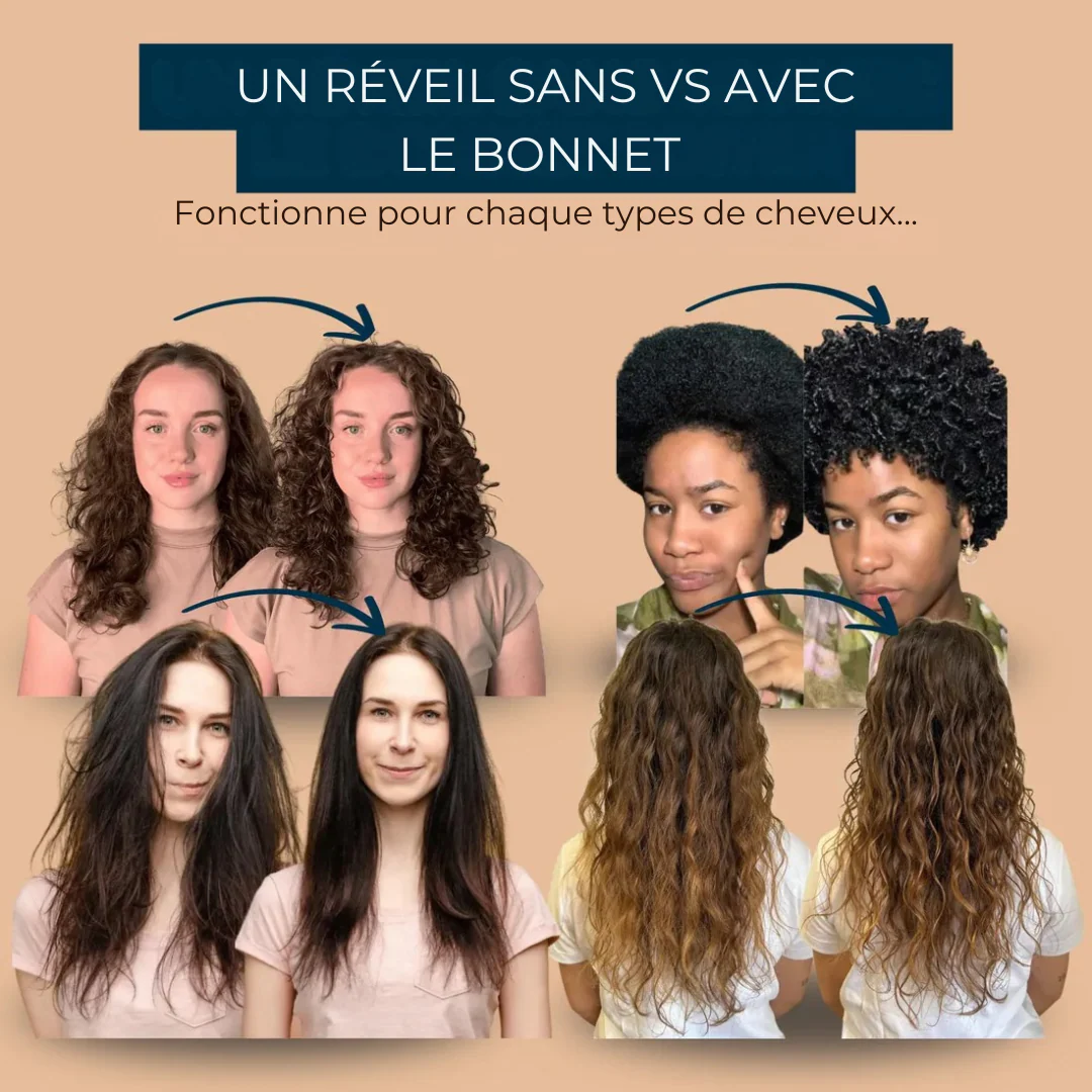 Bonnet de nuit en soie naturelle - Image 4
