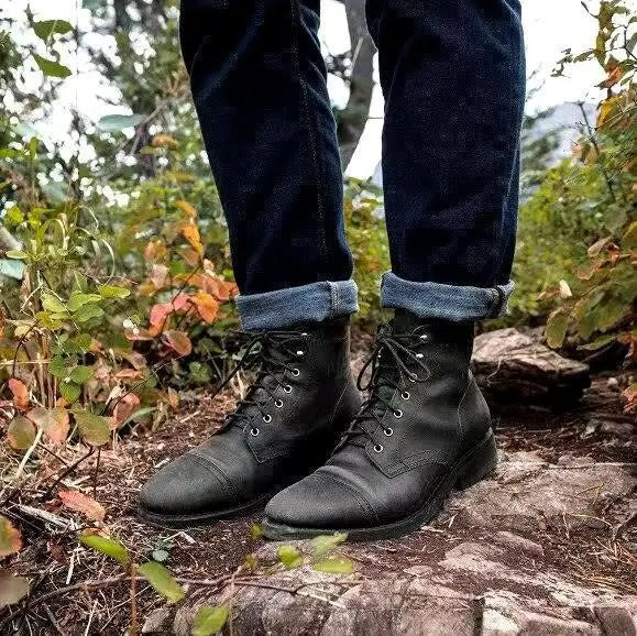 Bottines en cuir pour homme â Ă©lĂ©gance intemporelle et confort absolu