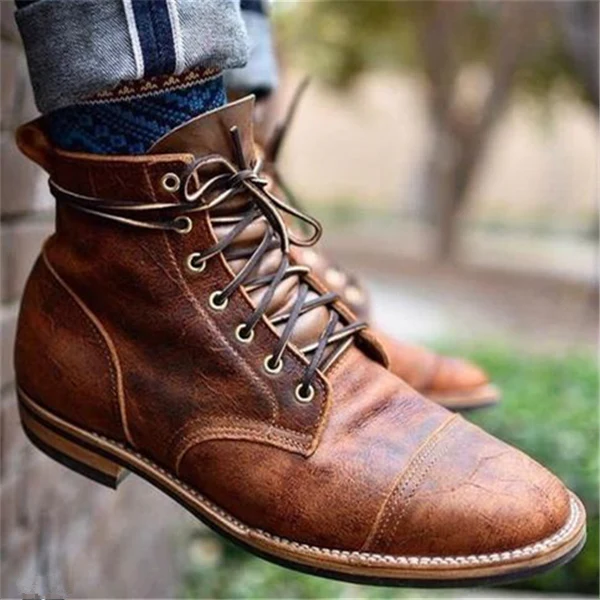 Bottines en cuir pour homme â Ă©lĂ©gance intemporelle et confort absolu - Image 2