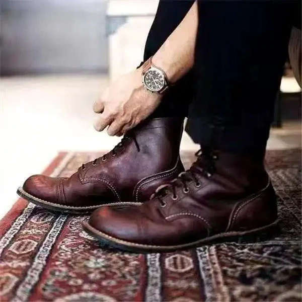 Bottines en cuir pour homme â Ă©lĂ©gance intemporelle et confort absolu - Image 4