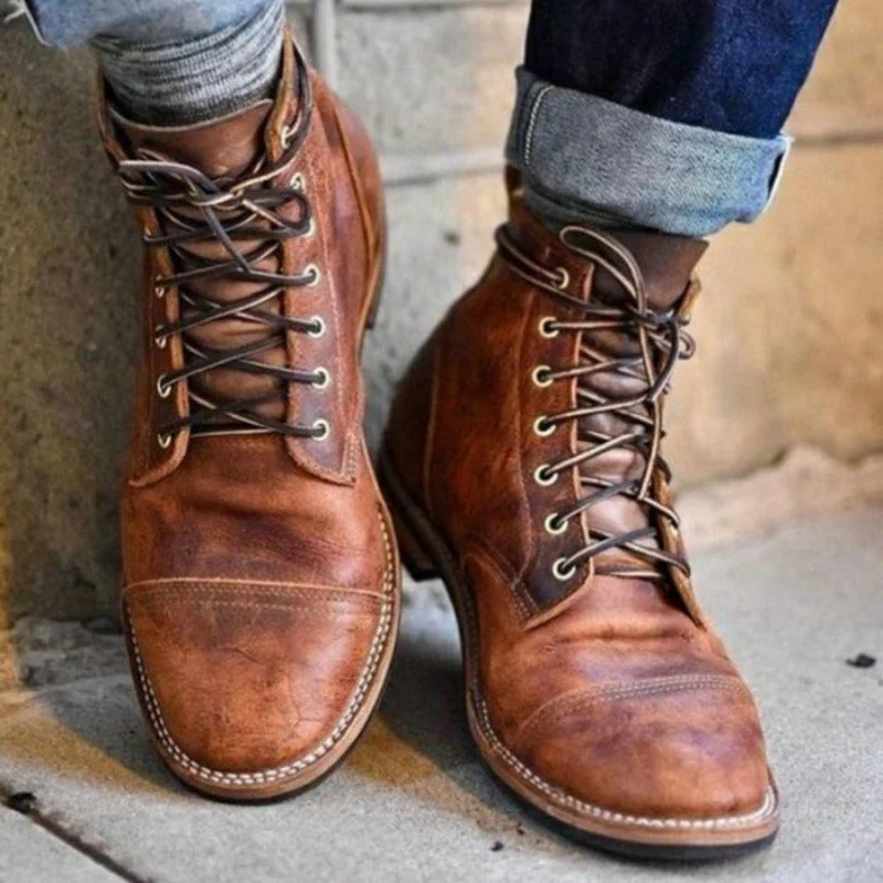 Bottines en cuir pour homme â Ă©lĂ©gance intemporelle et confort absolu - Image 5