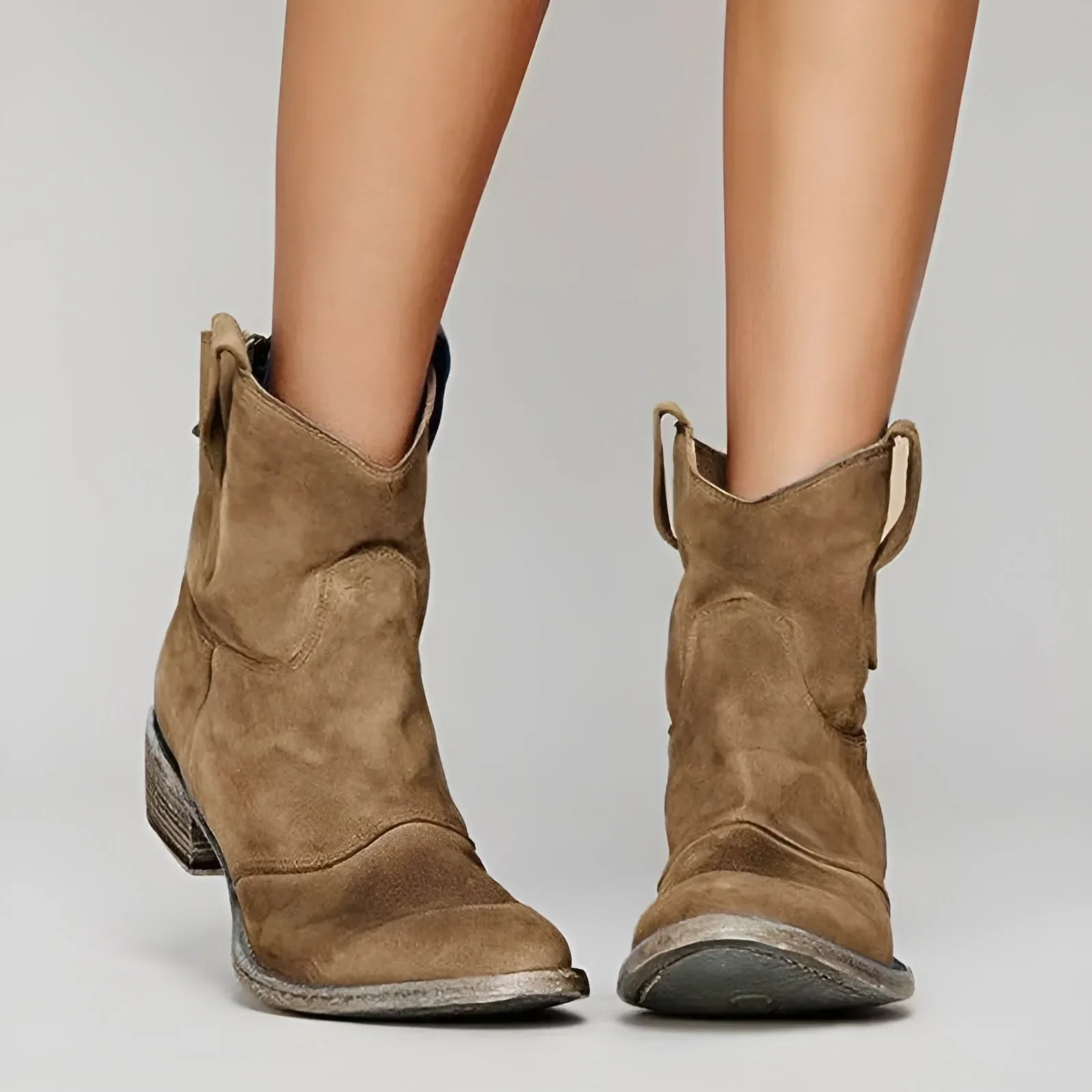 Bottines en daim élégantes et confortables, imperméables - Image 2