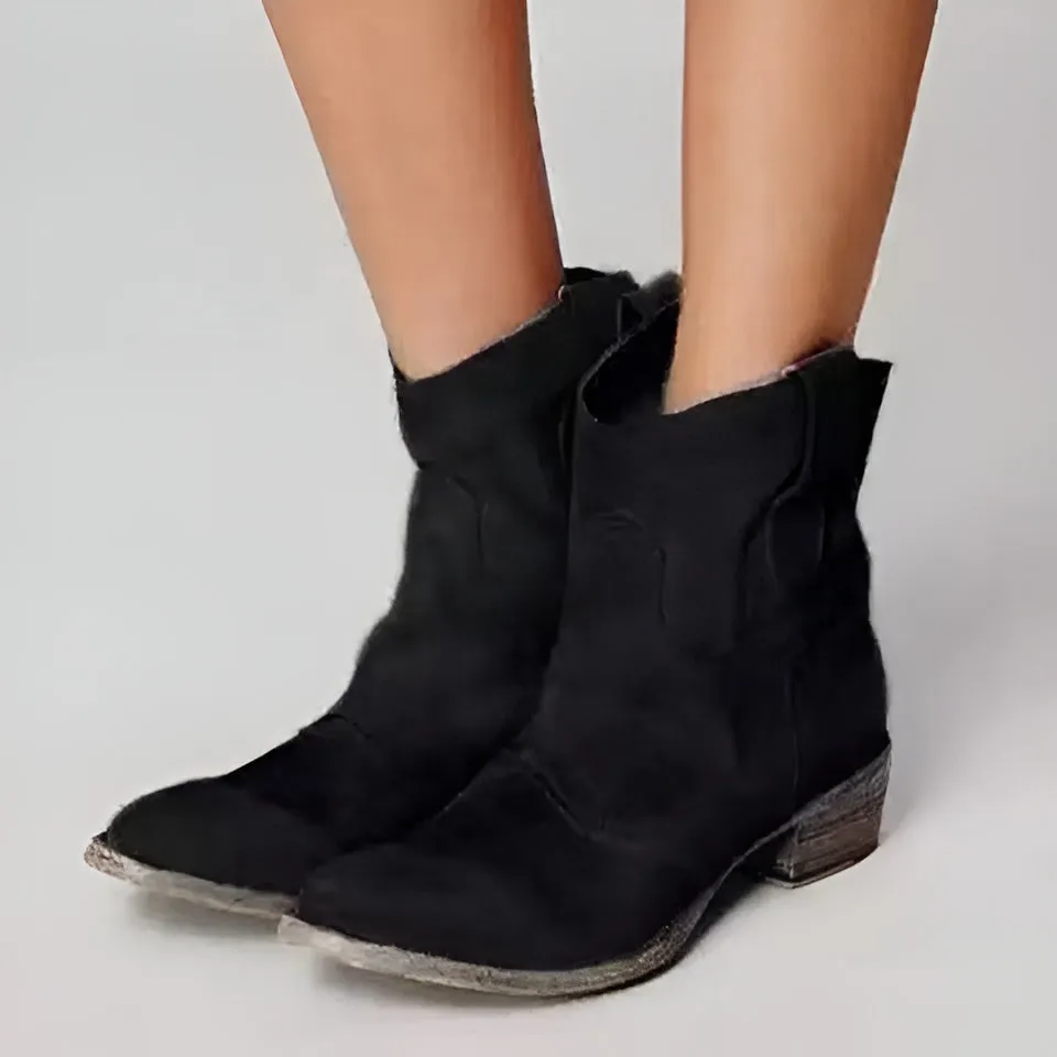 Bottines en daim élégantes et confortables, imperméables - Image 3