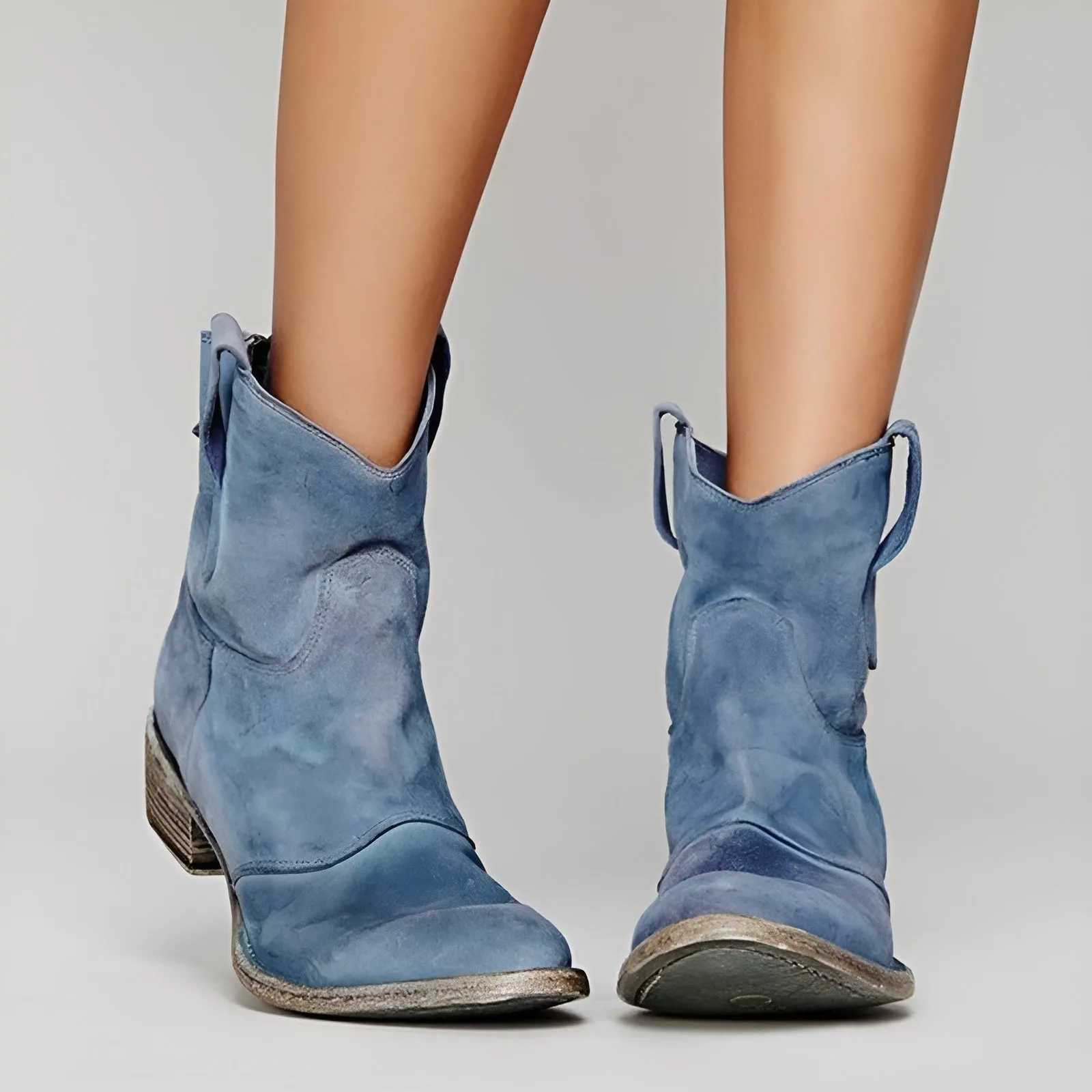 Bottines en daim élégantes et confortables, imperméables - Image 4