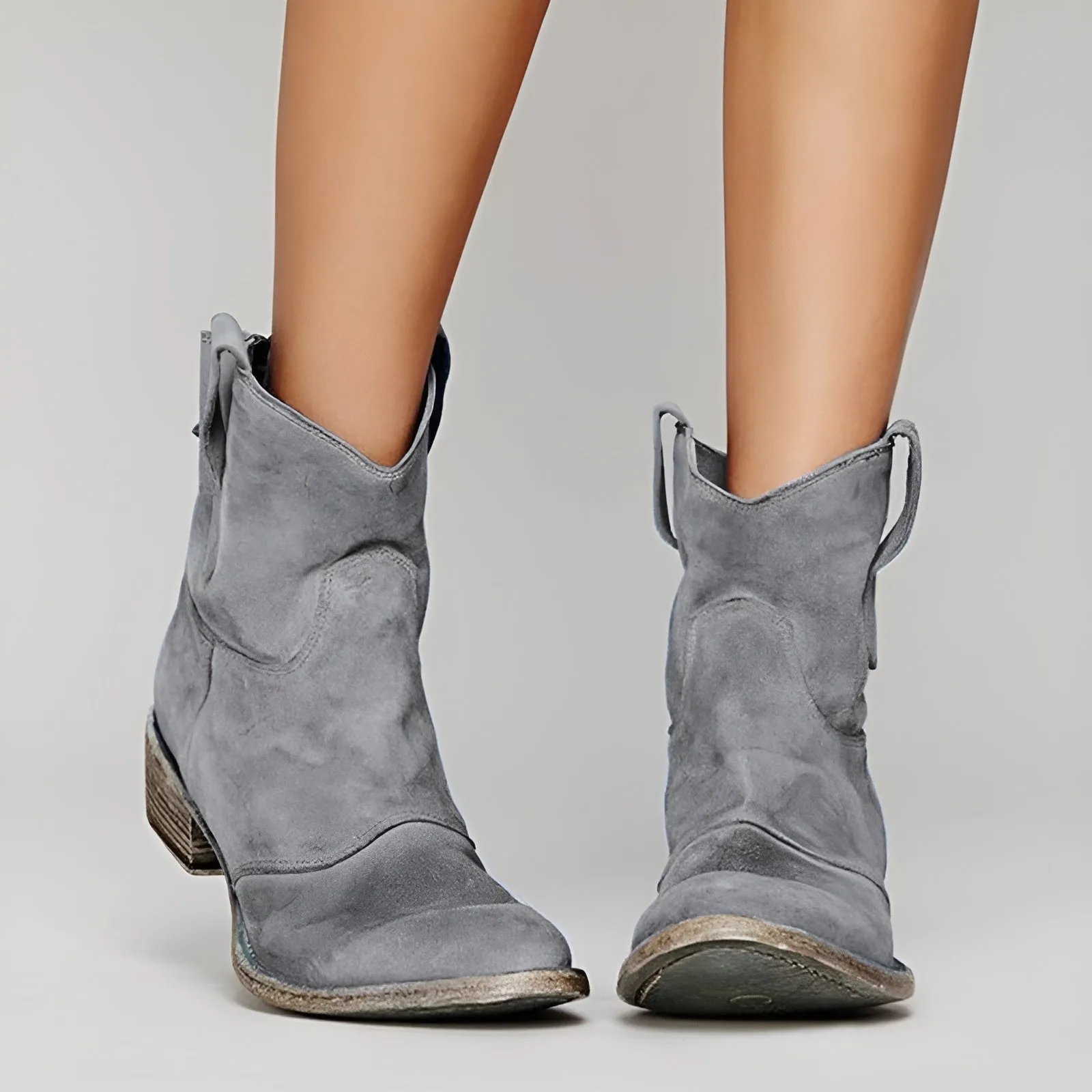 Bottines en daim élégantes et confortables, imperméables - Image 7