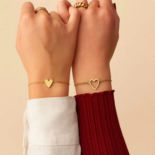 Bracelet Cœur Fin Élégant
