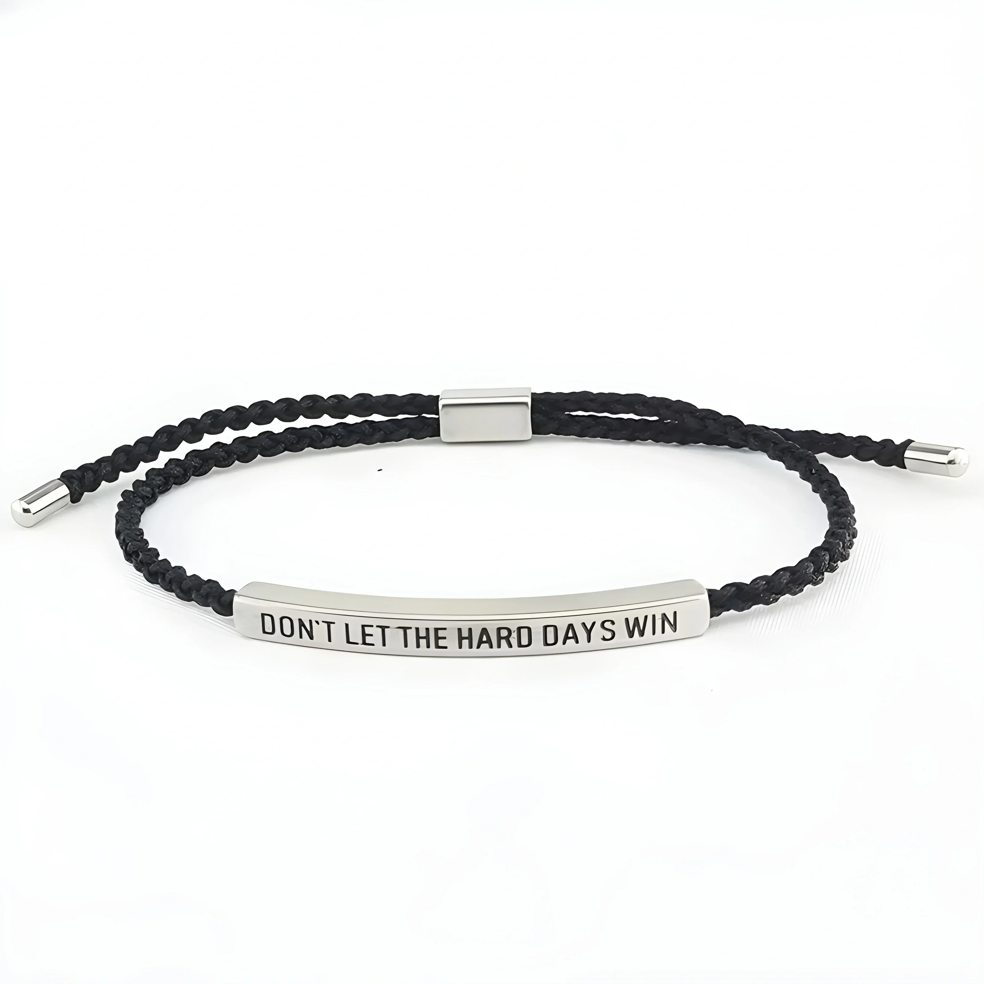Bracelet de motivation en corde tressée