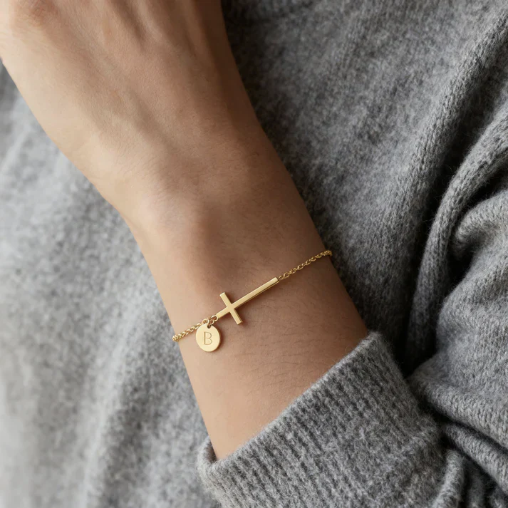 Bracelet Personnalisé Croix - Image 2