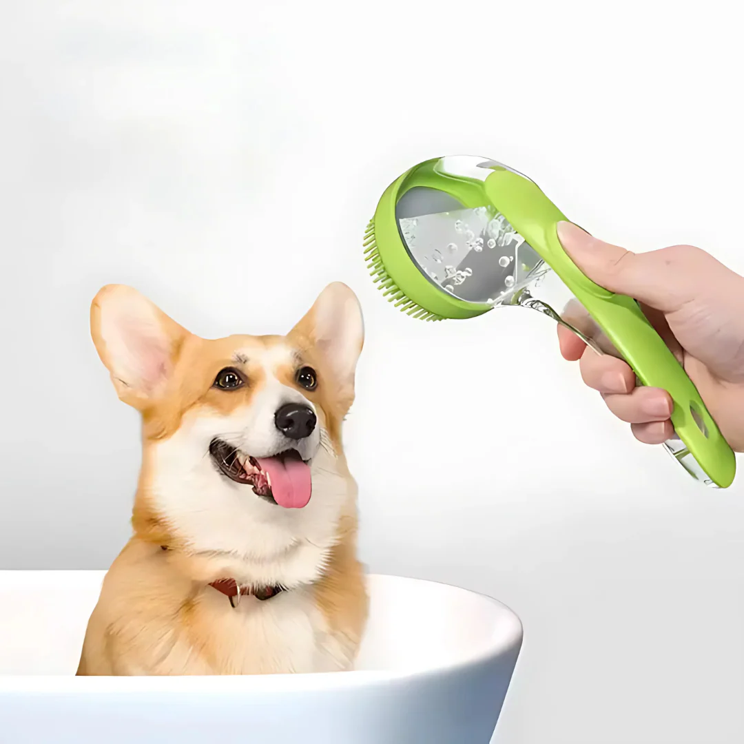 Brosse de bain 2-en-1 pour animaux - Image 9