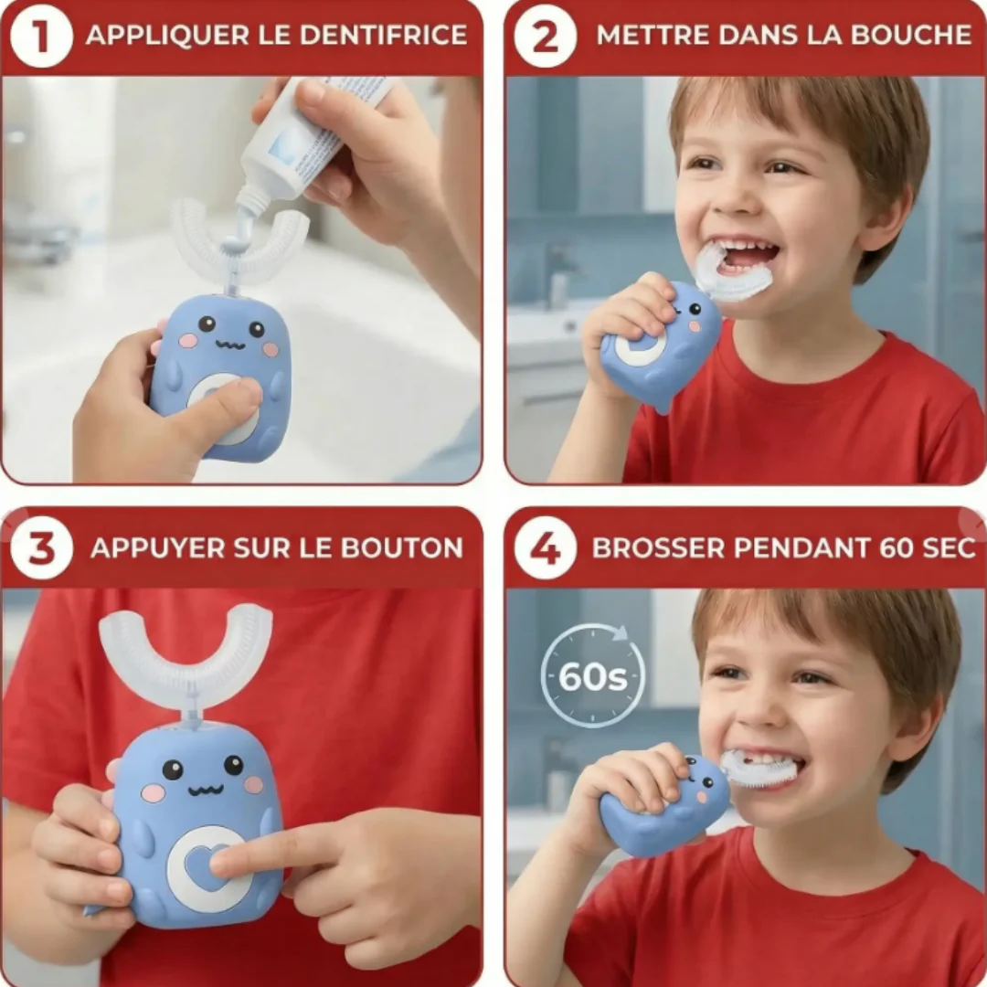 Brosse à dents 360° pour enfants - Image 3