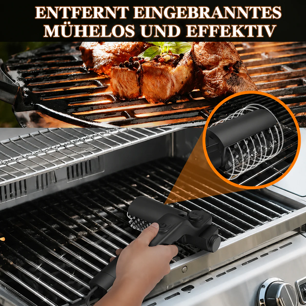 Brosse sans fil pour nettoyage barbecue - Image 6