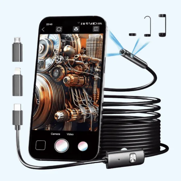 Caméra endoscopique HD étanche avec cùble flexible - Image 4