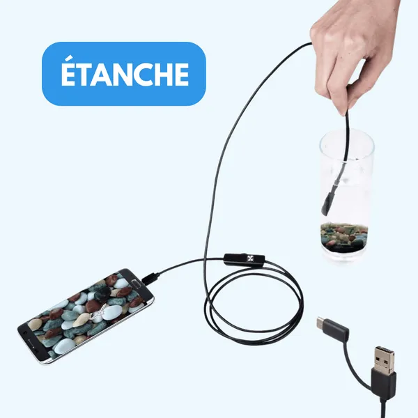 Caméra endoscopique HD étanche avec cùble flexible - Image 5