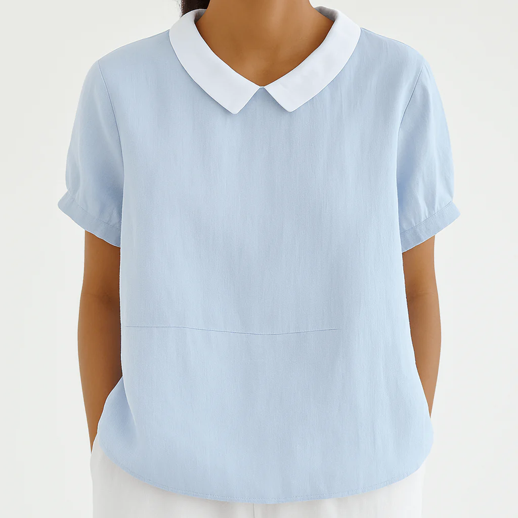 Camille | Blouse fluide Ă col chic - Image 3