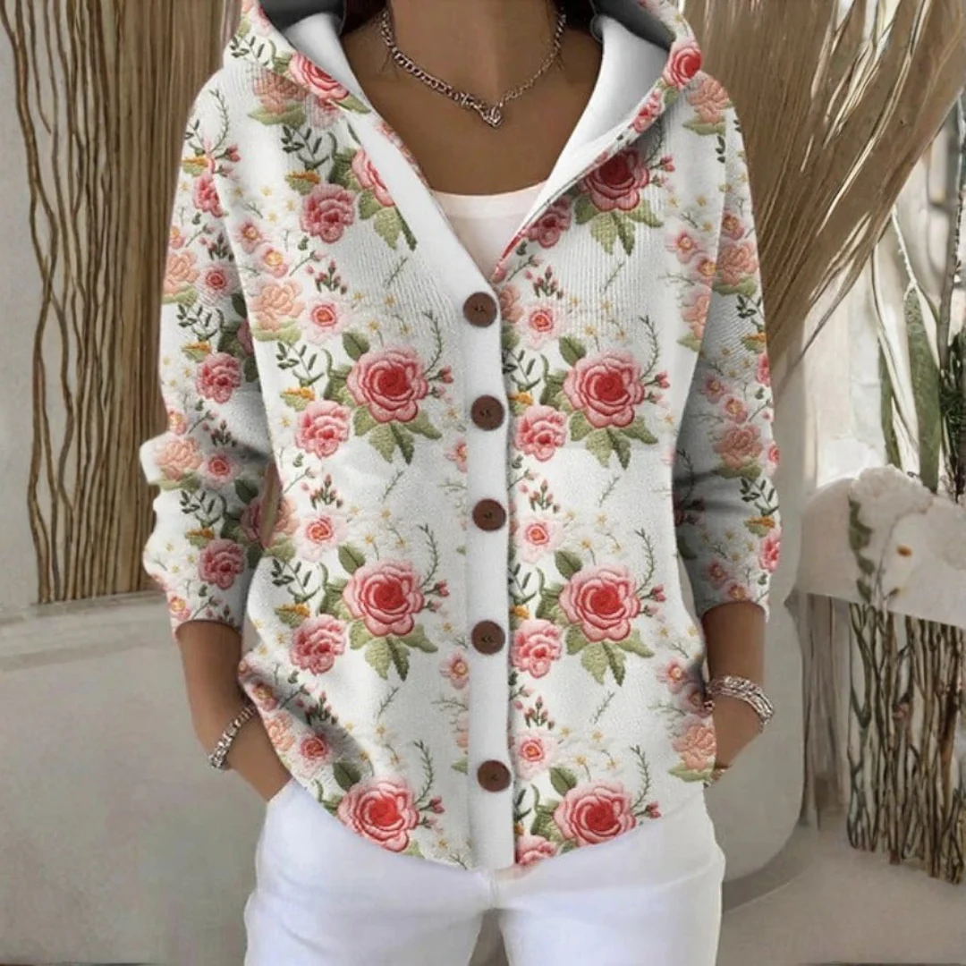 Cardigan à capuche coloré femme - Image 5