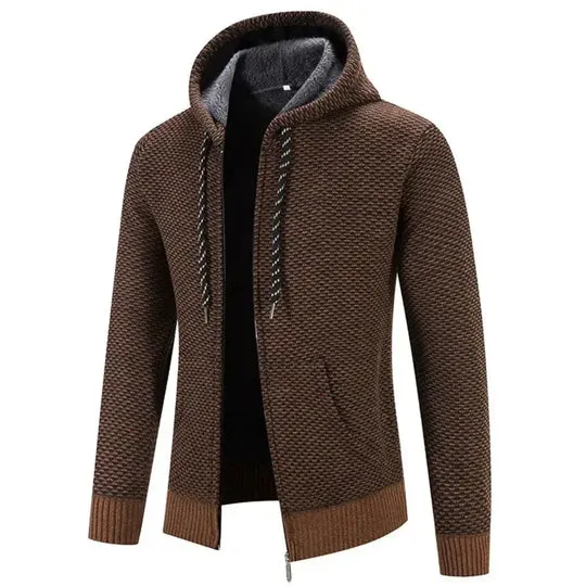 Cardigan pour homme à capuche - Image 4