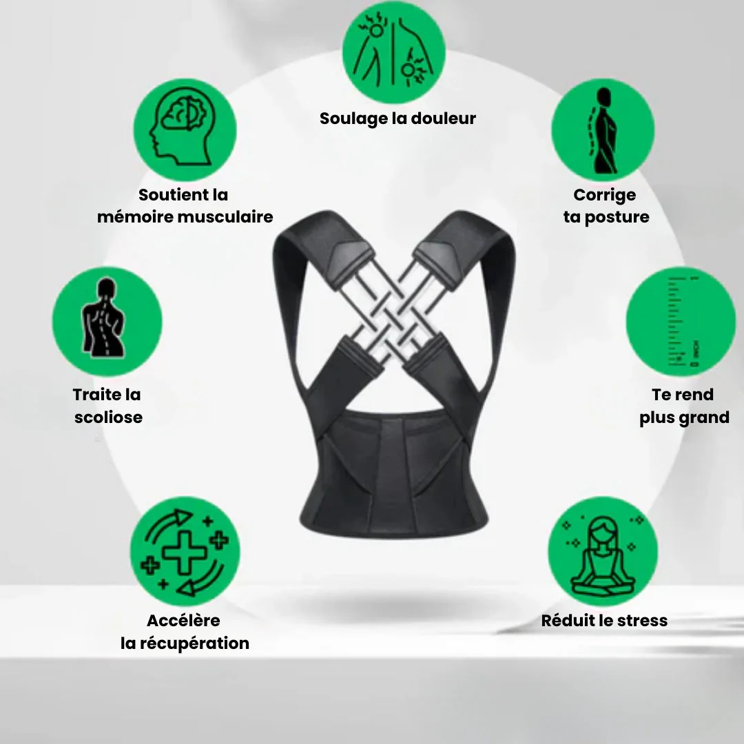 Ceinture de soutien dorsal pour douleurs et posture - Image 2