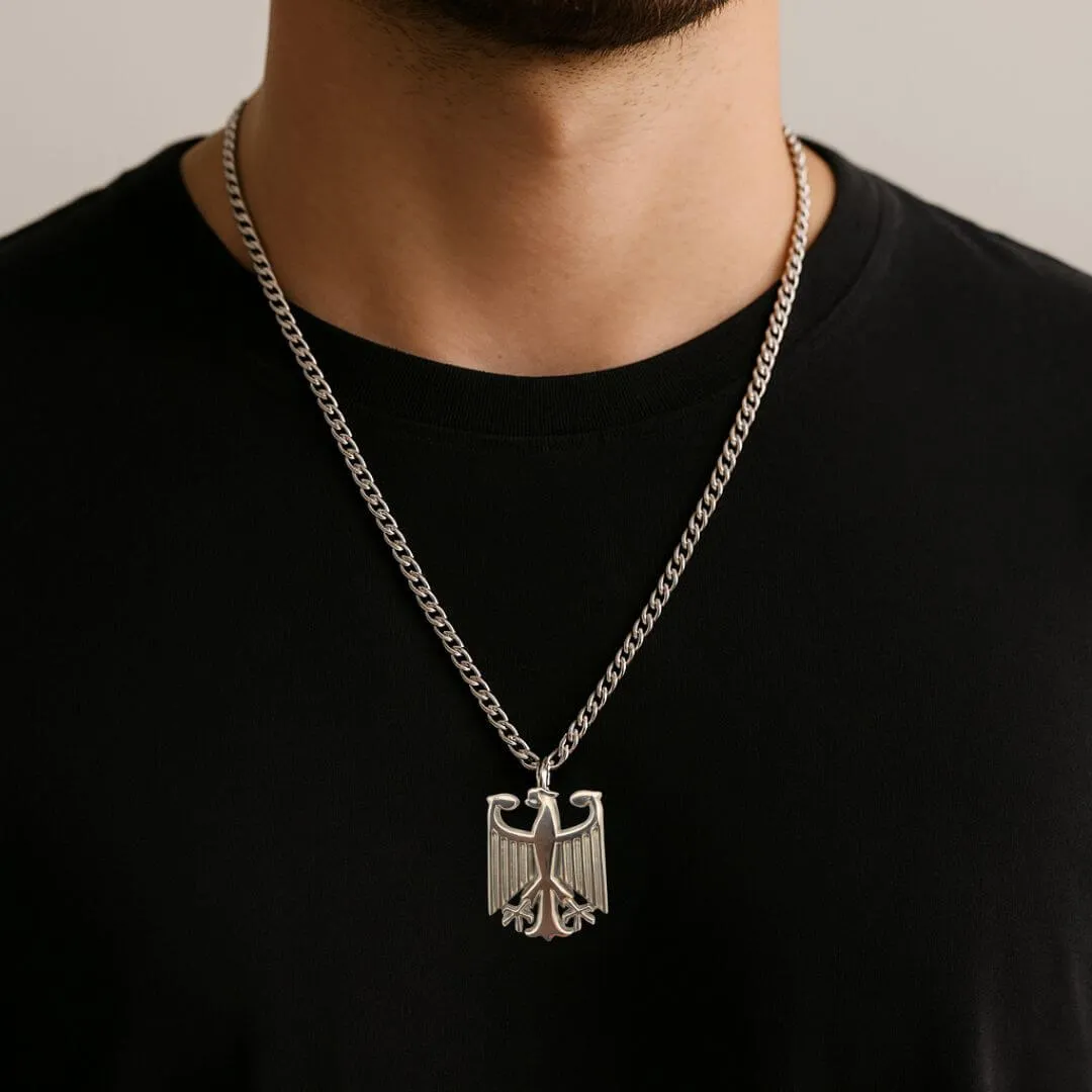 Chaîne en acier inoxydable avec pendentif aigle - Image 5