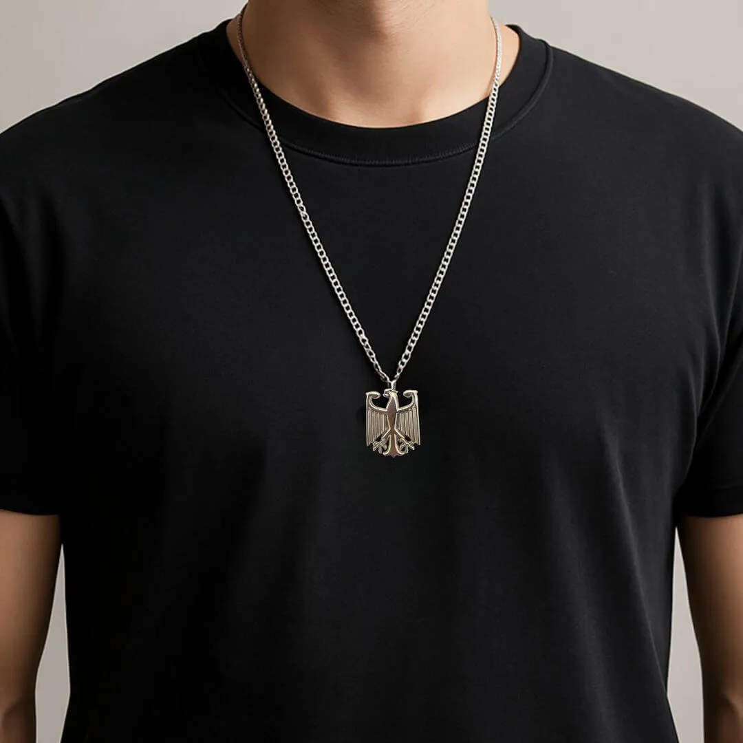 Chaîne en acier inoxydable avec pendentif aigle - Image 8