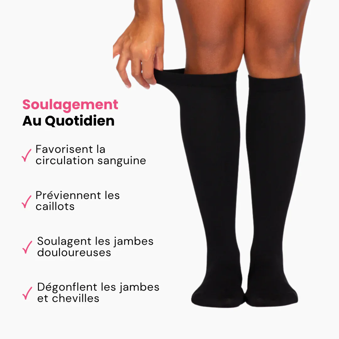 Chaussettes de Compression Confortables pour Soulager les Jambes Fatiguées - Image 5