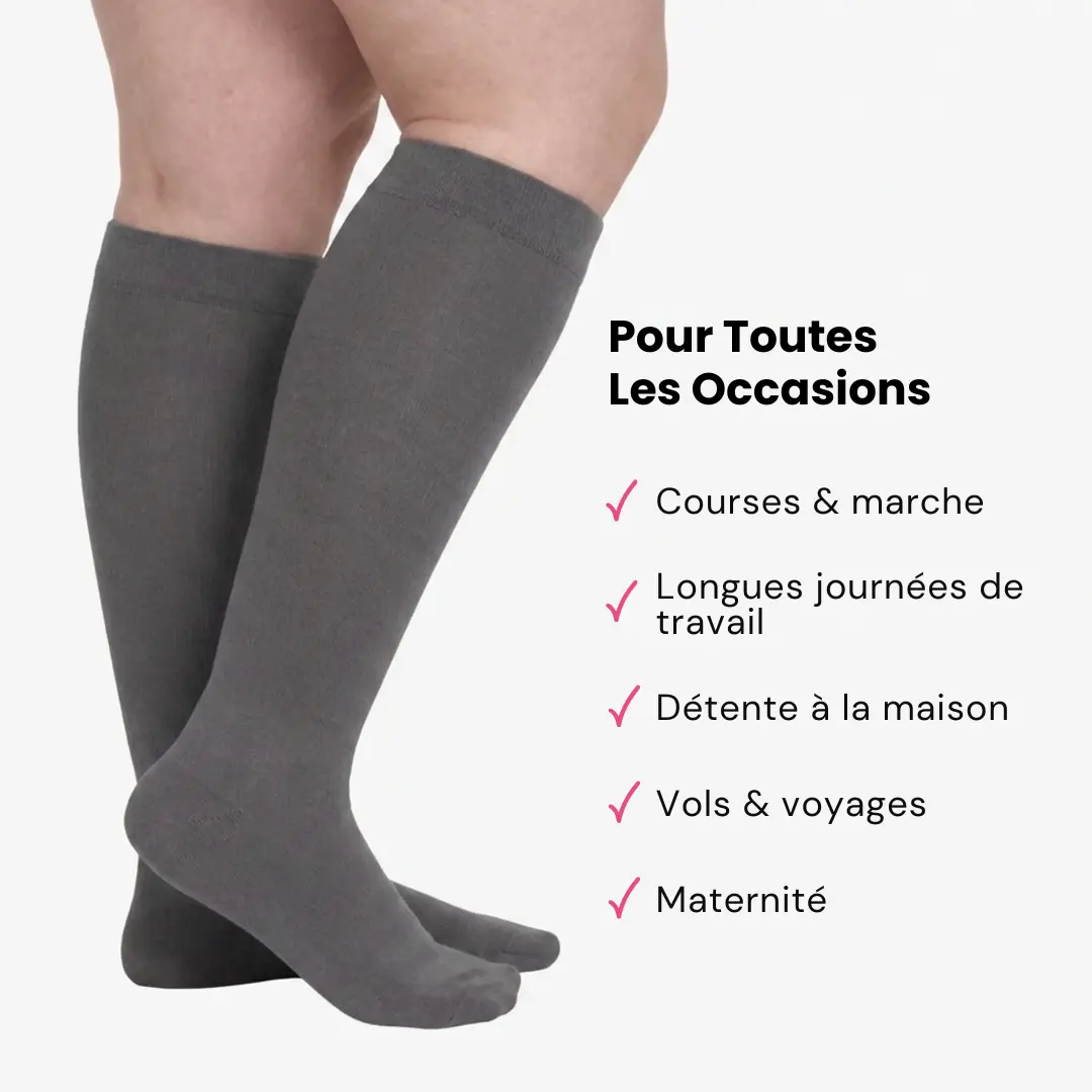 Chaussettes de Compression Confortables pour Soulager les Jambes Fatiguées - Image 7
