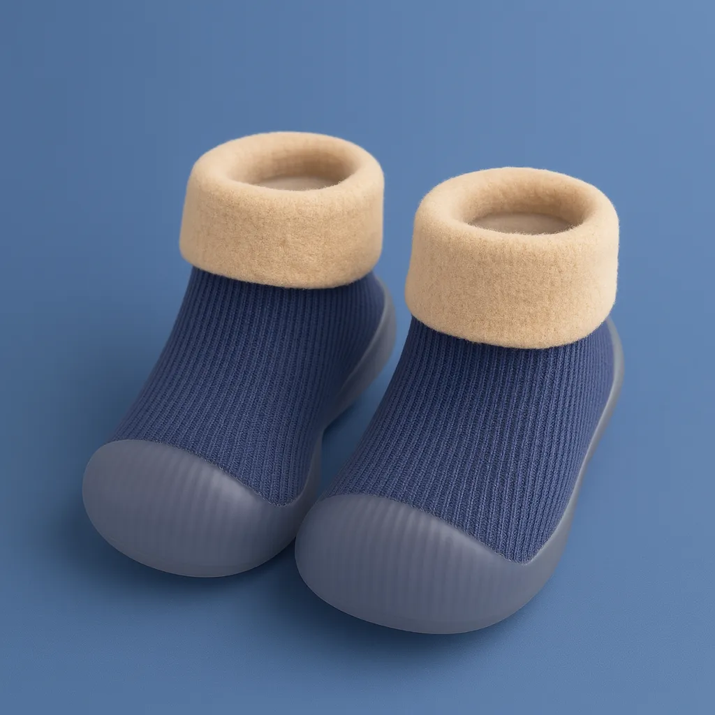 Chaussons pour bébé en coton épais de haute qualité - Image 3