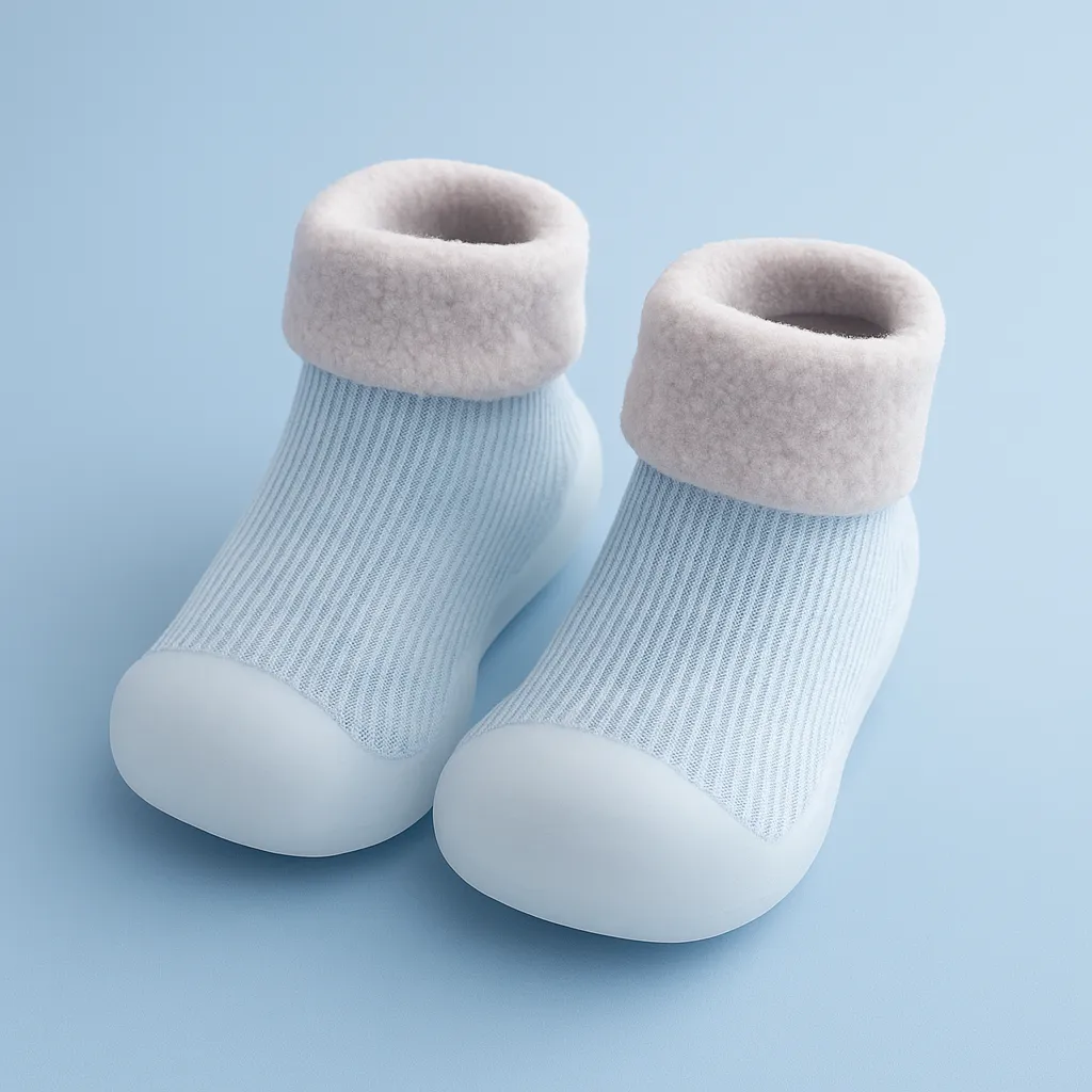 Chaussons pour bébé en coton épais de haute qualité - Image 5